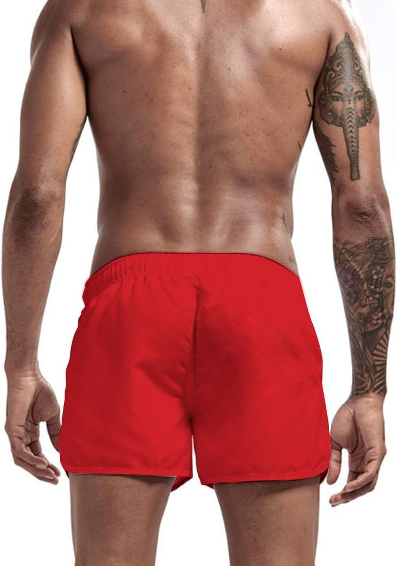 Men'S Gym Workout Shorts, 3" Bodybuilding Running Shorts, 3 Inch Athletic Gym Shorts with Zipper Pockets