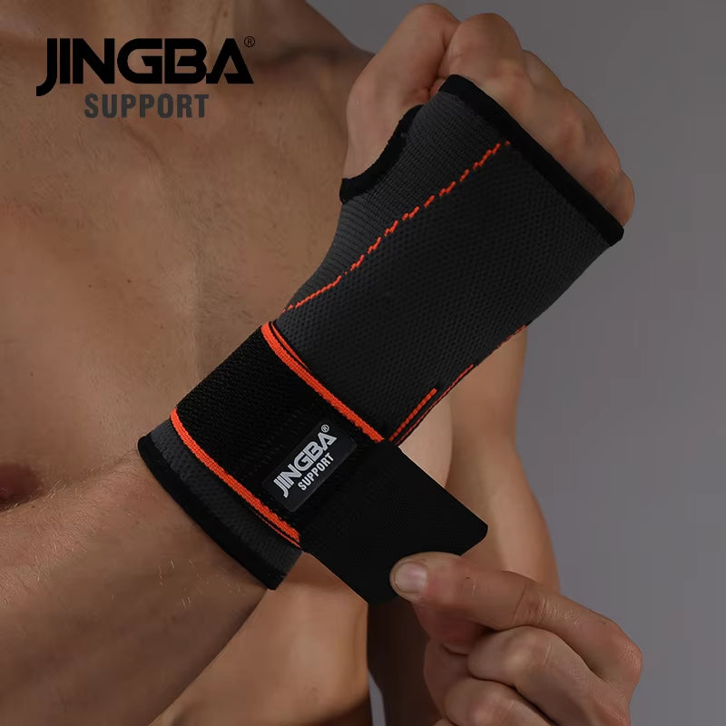 1PCS High Quality Sport Protective Gear Boxing Hand Wraps Support+Weightlifting Bandage Wristband Support